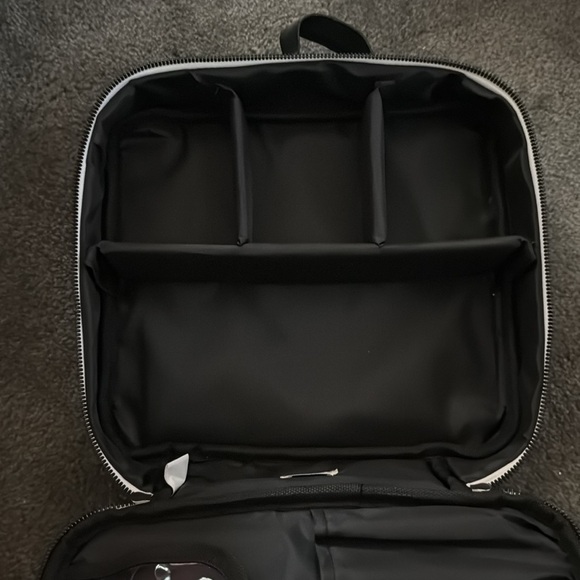 Rae Dunn Organize Black and White Zip Up Cosmetic Bag - Picture 3 of 6